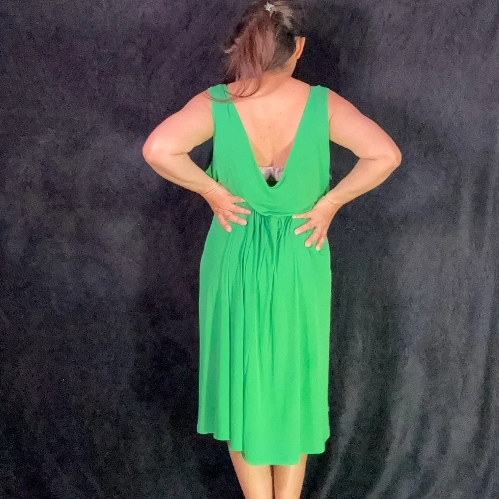 Aa Studio Emerald Green Midi Dress - Picture 6 of 8